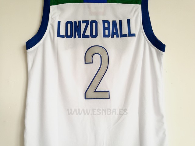 Camiseta Huskies Lonzo Ball #2 Blanco